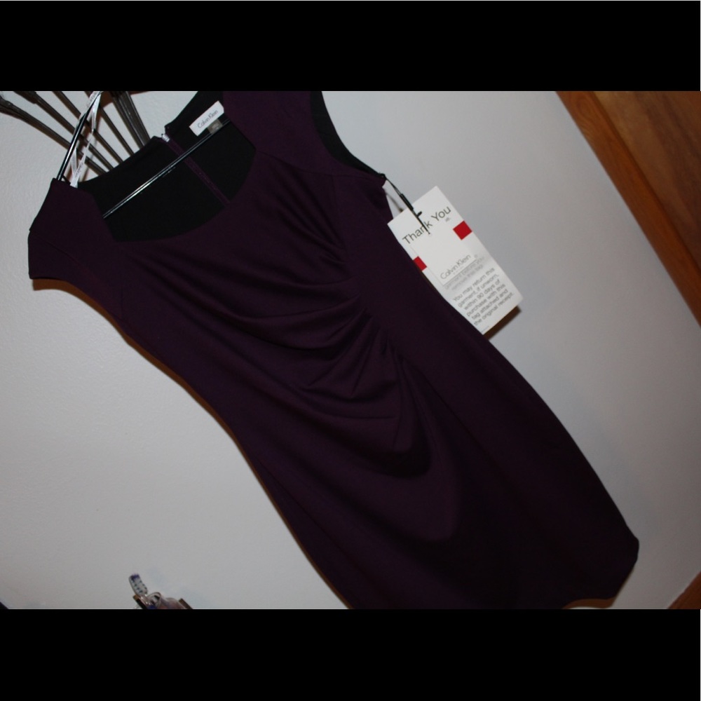 New Calvin Klein Purple Dress